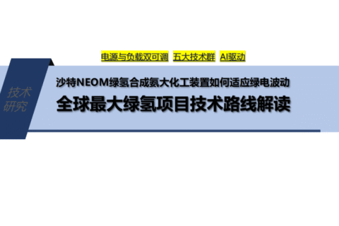 【PPT】沙特NEOM绿氢合成氨项目技术路线解读